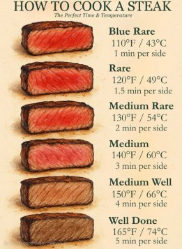 Jak připravit steak na různé úrovně propečení